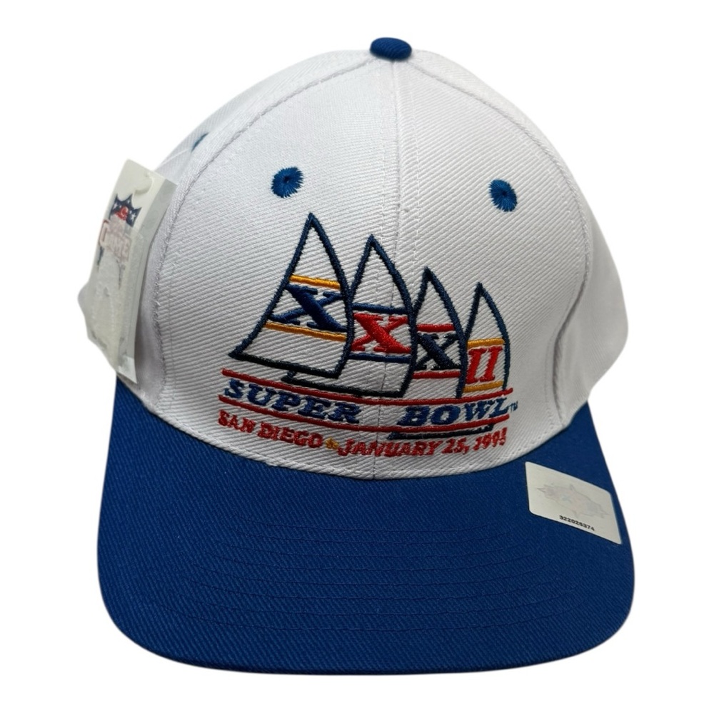 Vintage Logo 7 Super Bowl XXXII Snapback Hat Broncos vs Packers NWOT